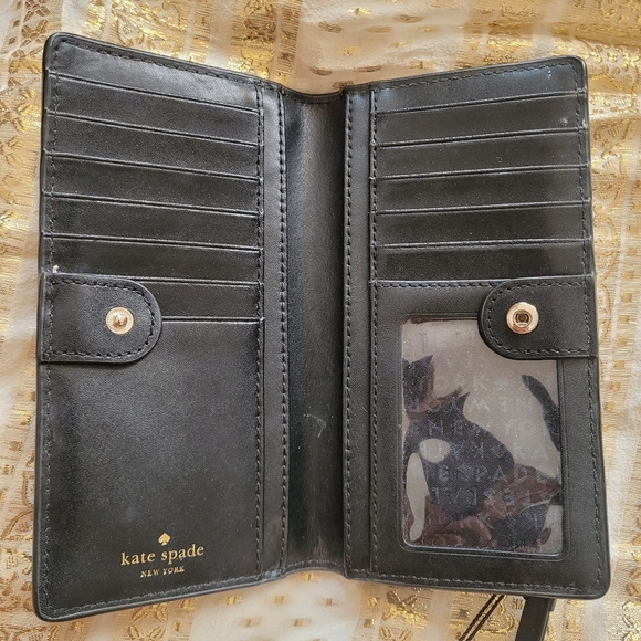 Kate Spade Black Studded Women's Wallet - Picture 3 of 8